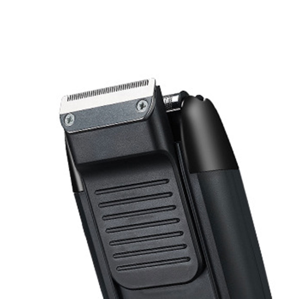 USB Rechargeable Electric Razor LED Display Shaver with Double Floating Blade for Men Black
