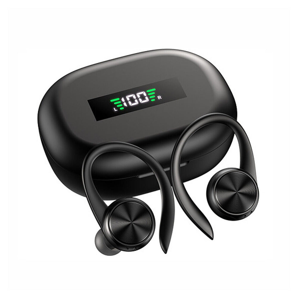 Wireless Bluetooth Earphones Ear Hoop Headphones Sport Gym Earbuds with Mic