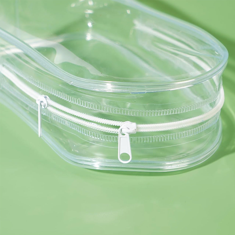 Transparent Carrier Bag Set for 15/17cm Labubu Doll Storage Case White