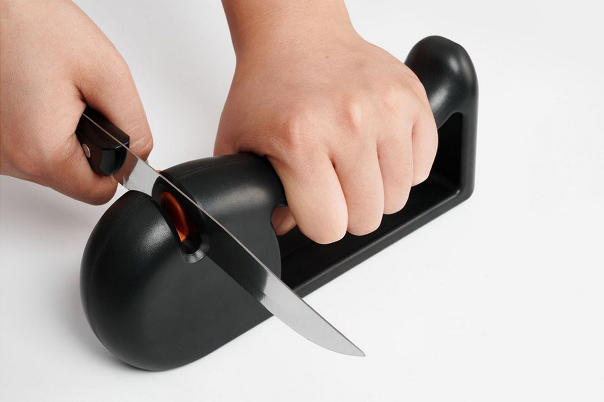 4-Stage Knife Sharpener Manual Serrated Knife Sharpener Tool for Kitchen Chef