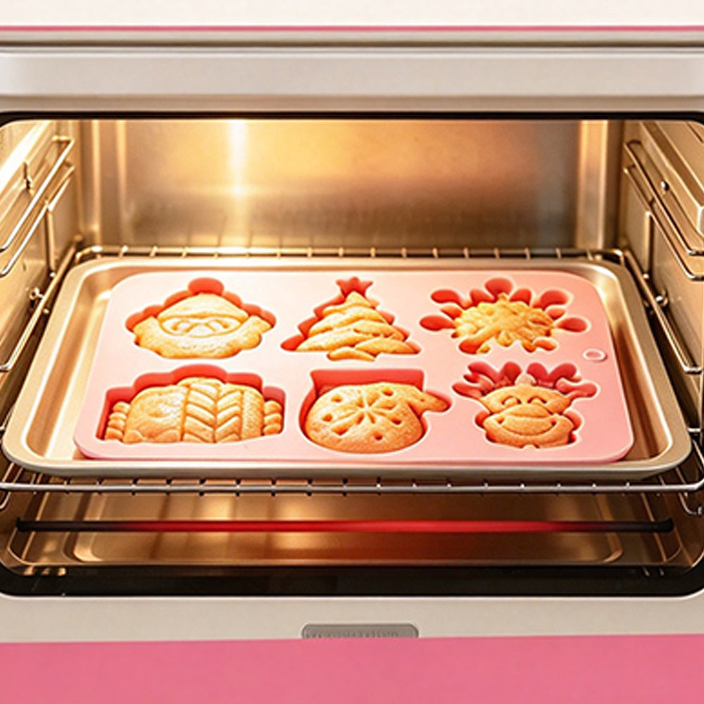 2 Pack Christmas Chocolate Cake Mold Silicone Molds for Plaster