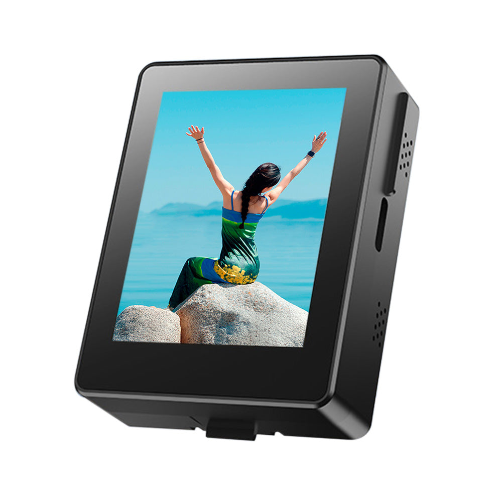 Mini Vlog Selfie Monitor with 15m Bluetooth Remote for Travel & TikTok
