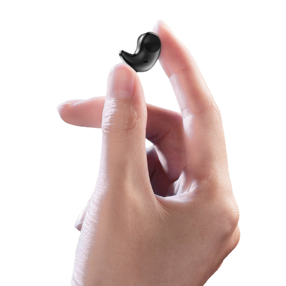 Invisible Wireless Earbuds with Bluetooth 5.3 Headphones for Sports Fitness Workout Black