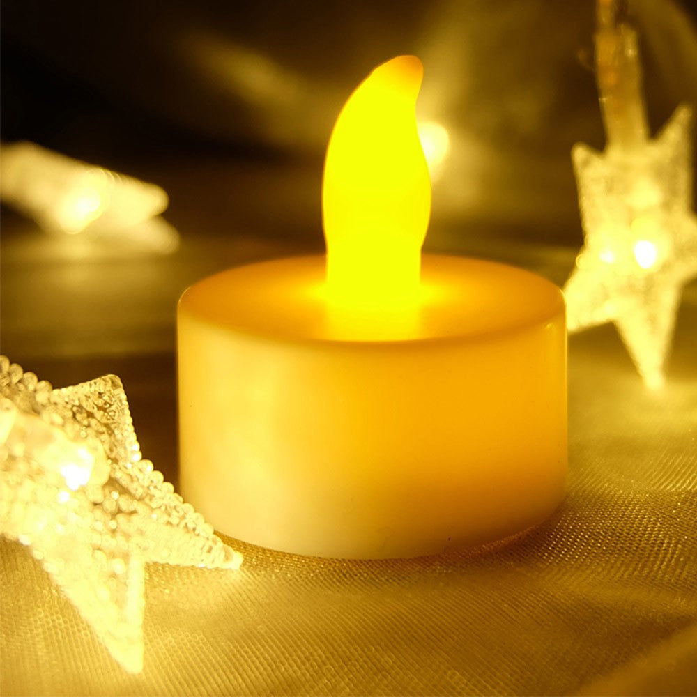 12Pcs Flameless LED Tea Light Candles Battery Powered
