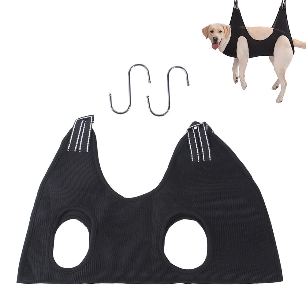 Hammock Helper Pet Dog Cat Grooming Restraint Bags for Bathing Trimming Nail-Black
