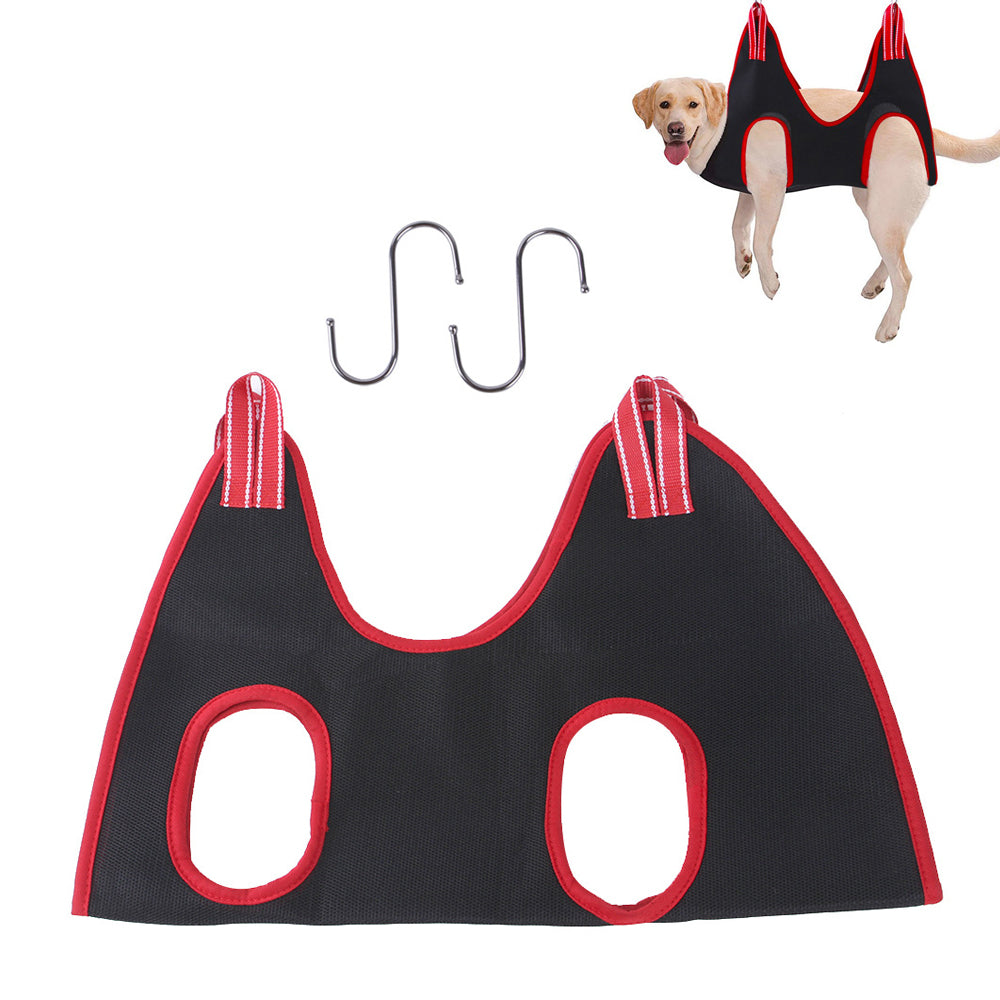 Hammock Helper Pet Dog Cat Grooming Restraint Bags for Bathing Trimming Nail-Red