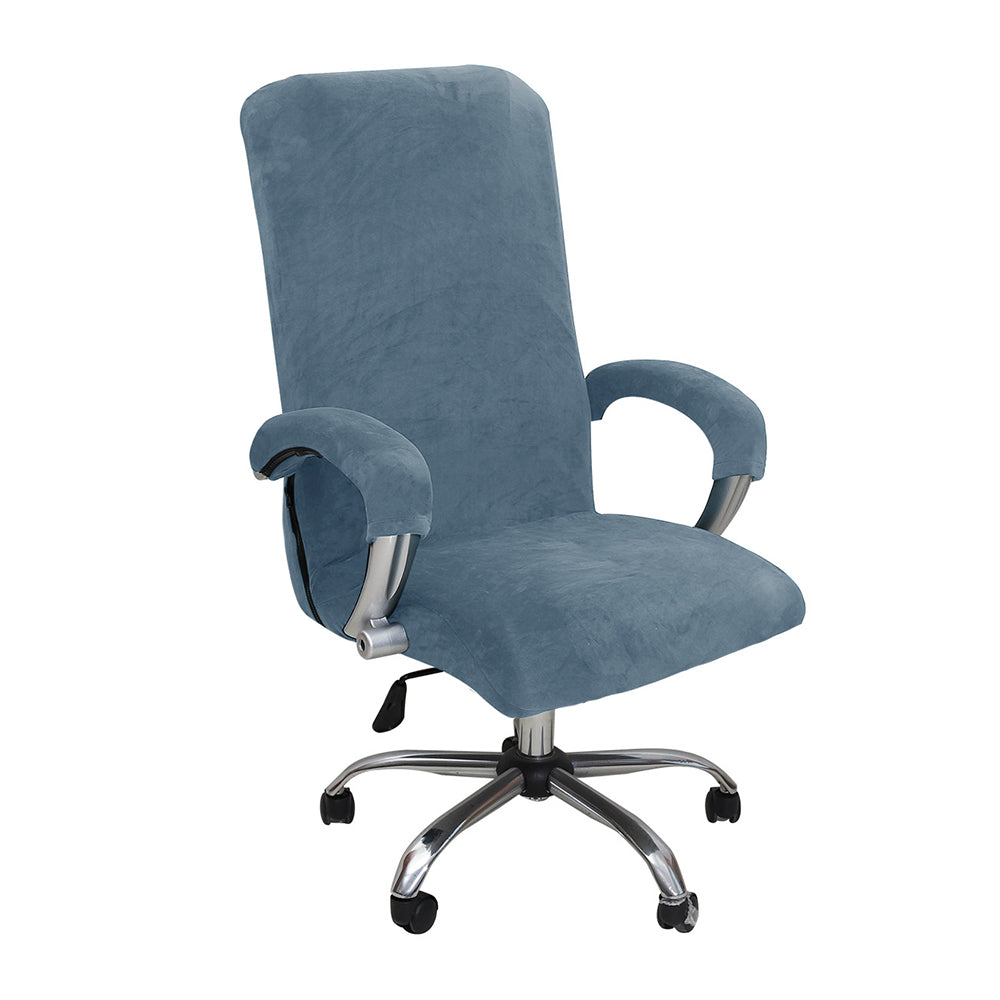 Chair Cover Gaming Chair Cover Stretch Velvet Gaming Seat Chair Protector with Armrest Covers -Blue