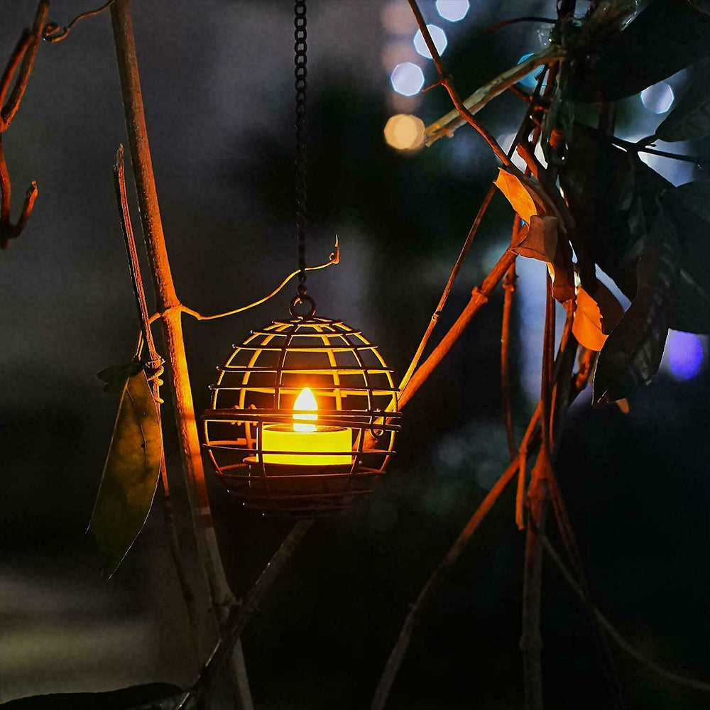 6Pcs Solar Powered LED Flickering Flameless Candle Tea Light Energy Saving Lamp Lantern