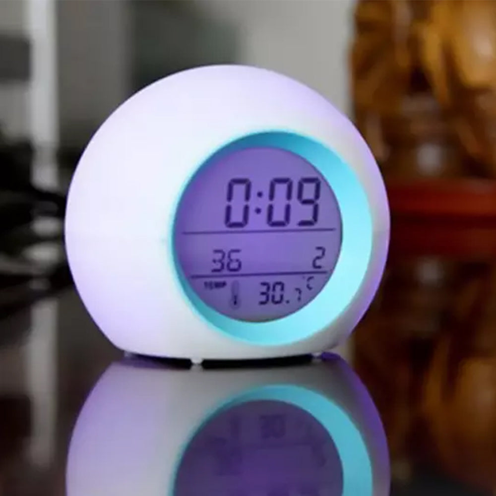 Multi-function LED Digital Alarm Clock with 7 Changing Colours