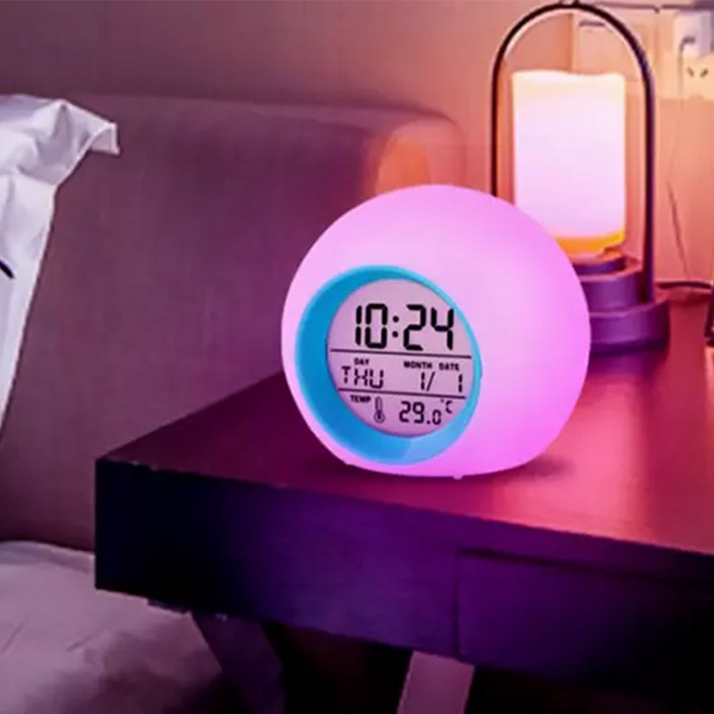 Multi-function LED Digital Alarm Clock with 7 Changing Colours