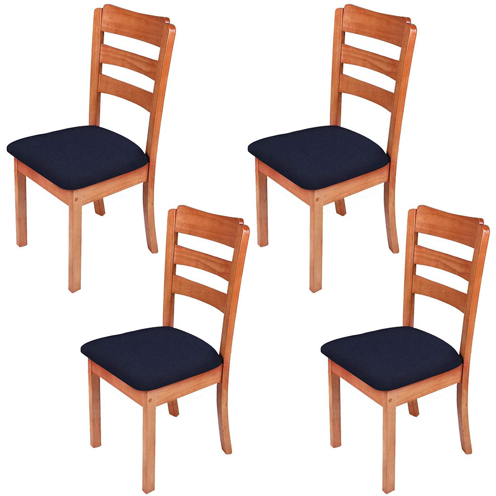 Chair Cover 4Pcs Stretch Chair Seat Covers Dining Chair Covers Seat Slipcover Protectors-Navy