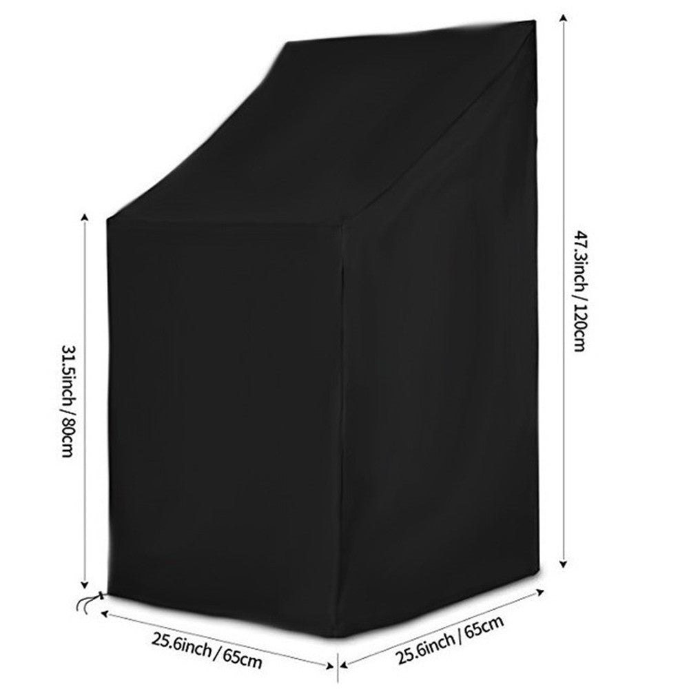 Waterproof Stacking Chair Cover Outdoor Garden Dustproof Patio Furniture Chairs