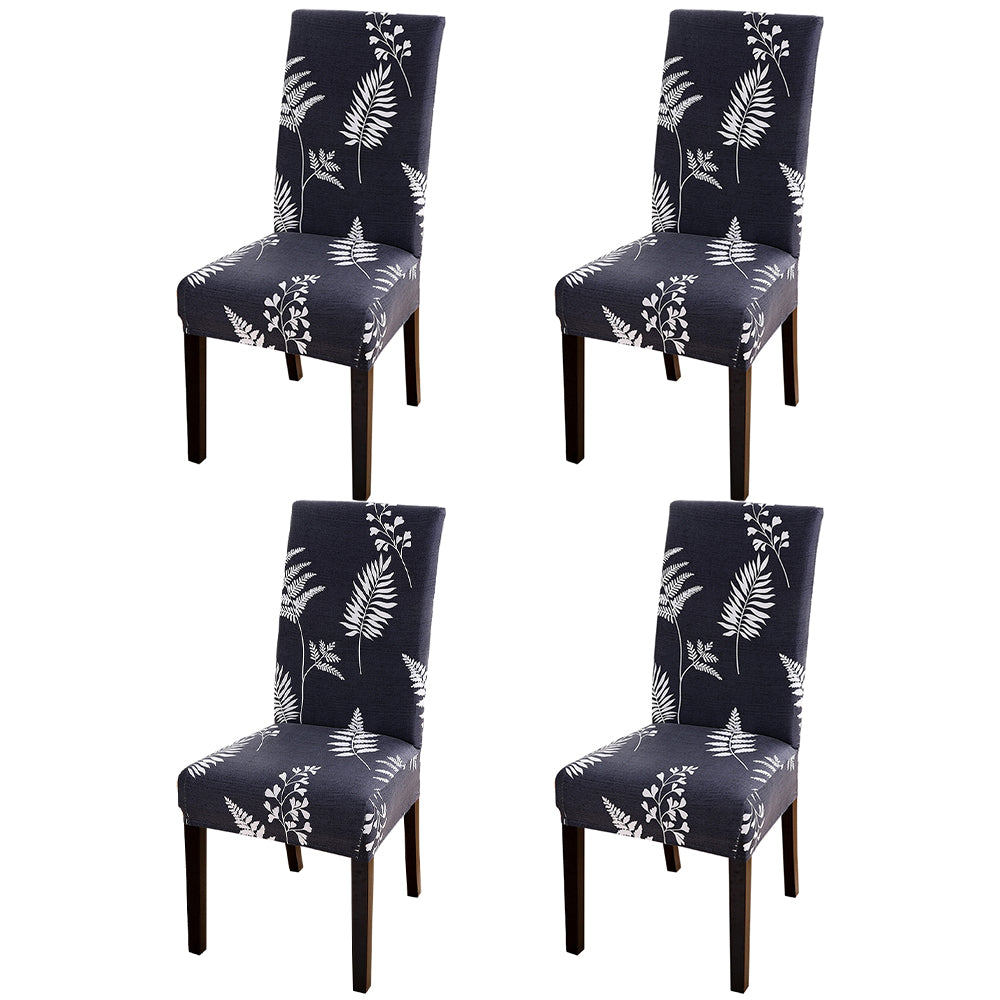 Chair Cover 4pcs Flower Printed Chair Cover Washable Stretch Banquet Hotel Dining Room Arm Office Chair Cover - Style 5