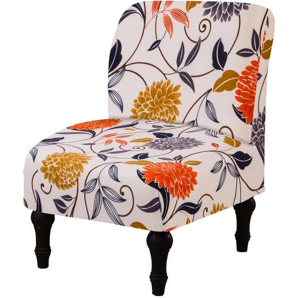 Chair Cover Removable Armless Stretch Accent Chair Cover For Living Dining Room-Style 1
