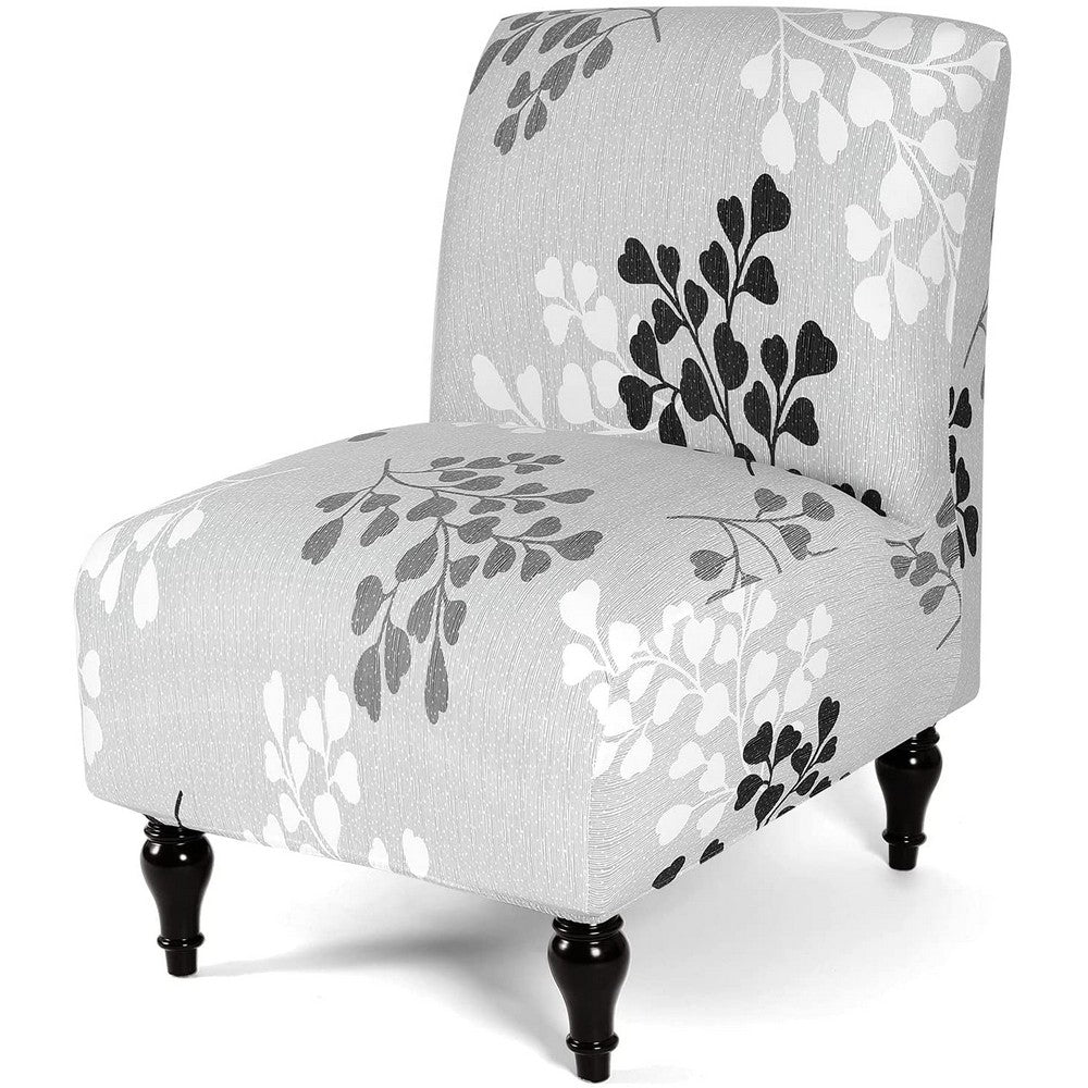 Chair Cover Removable Armless Stretch Accent Chair Cover For Living Dining Room-Style 4
