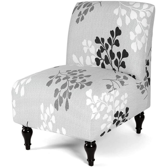 Chair Cover Removable Armless Stretch Accent Chair Cover For Living Dining Room-Style 4