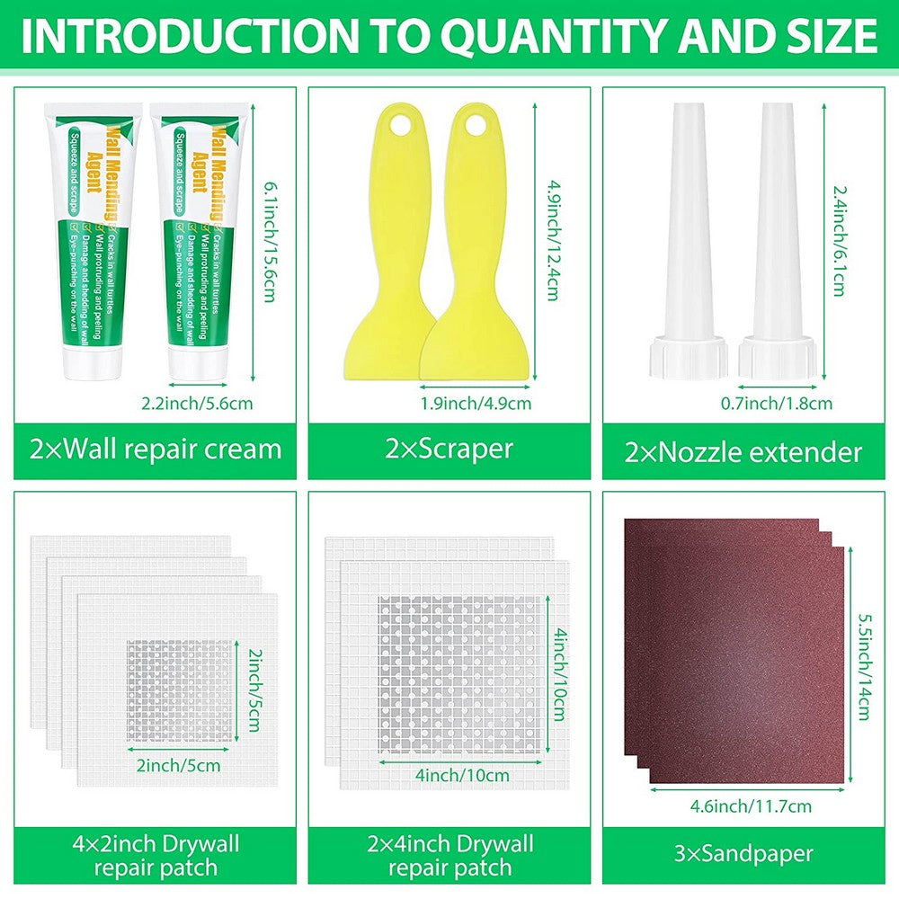 Drywall Repairs Patch Kit Wall Mending Agent Plaster Wall Repair Patch