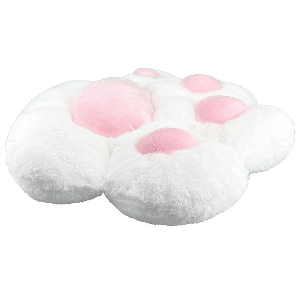 Cute Cat Paw Seat Pad Lazy Sofa Chair Seat Cushion 65 x 60cm White