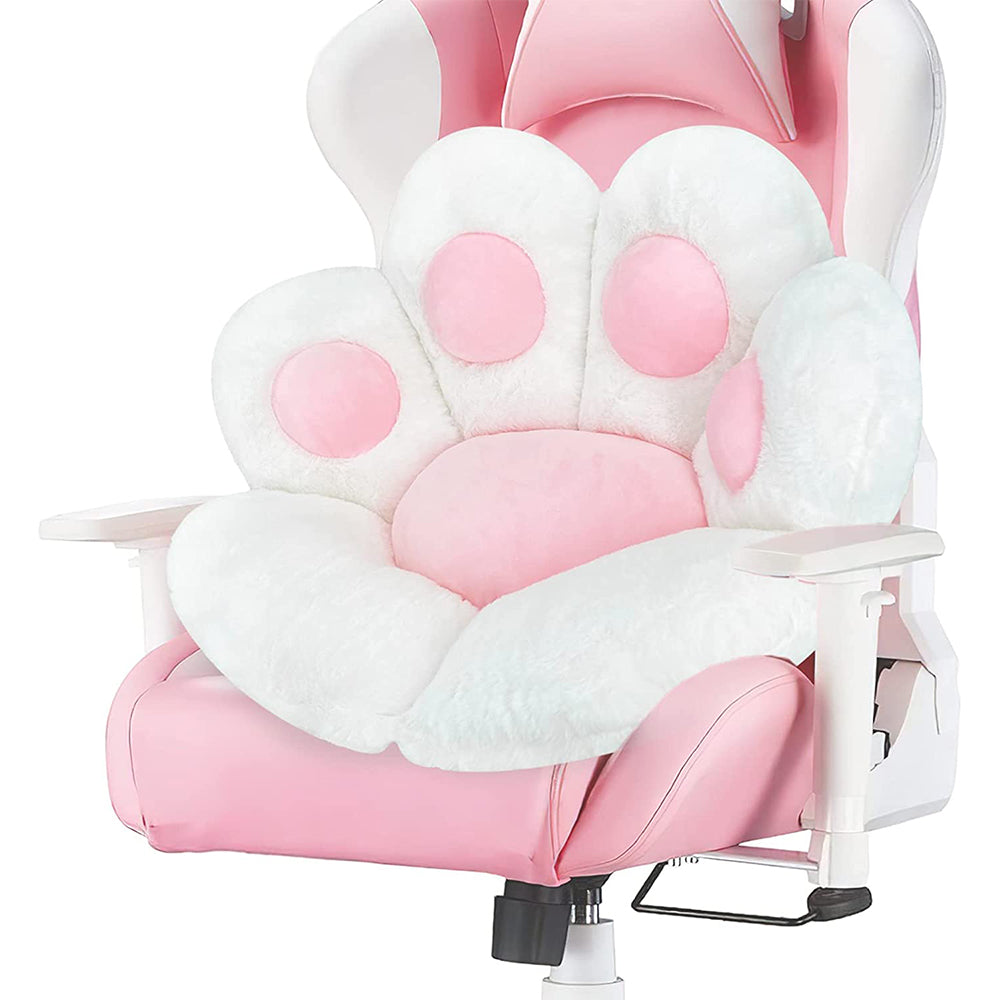 Cute Cat Paw Seat Pad Lazy Sofa Chair Seat Cushion 65 x 60cm White