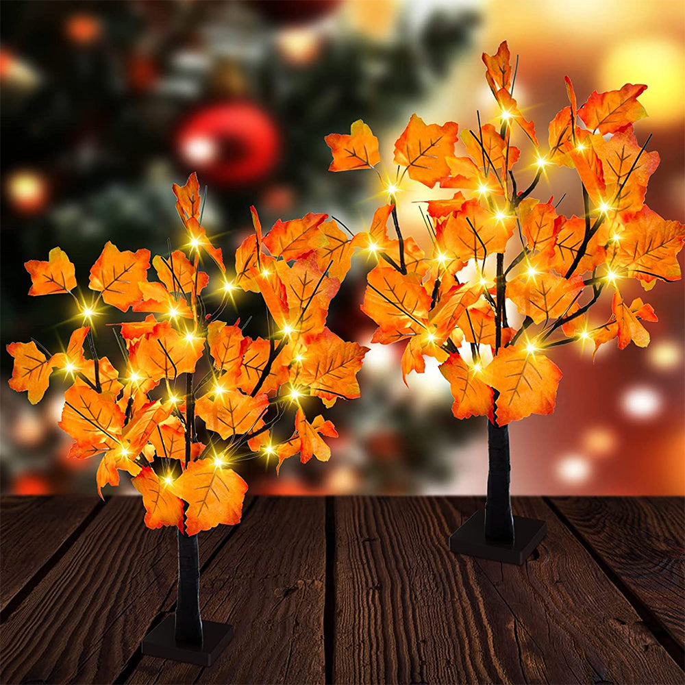 Cherry Blossom Tree Light LED Lighted Flower Desk Lamp Bonsai Tree Table Lamp-Style 2