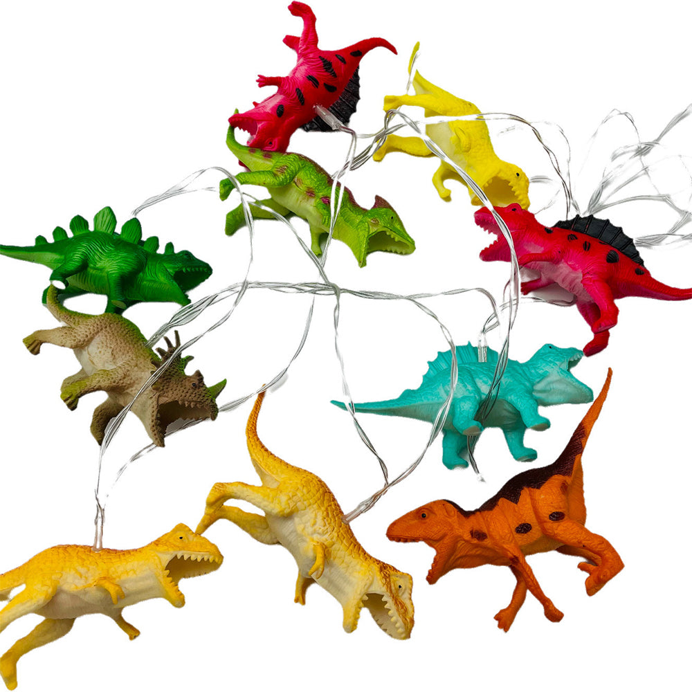 10LED Dinosaur Shape String Lights Garland Room Decor Christmas Party Supplies Battery Operated Lights