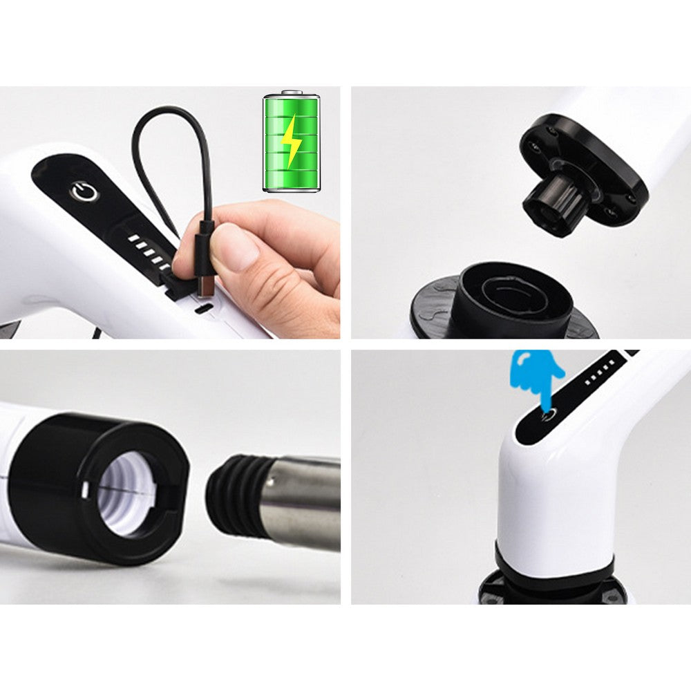 Electric Spin Scrubber Rechargeable Adjustable Cleaning Brush Set