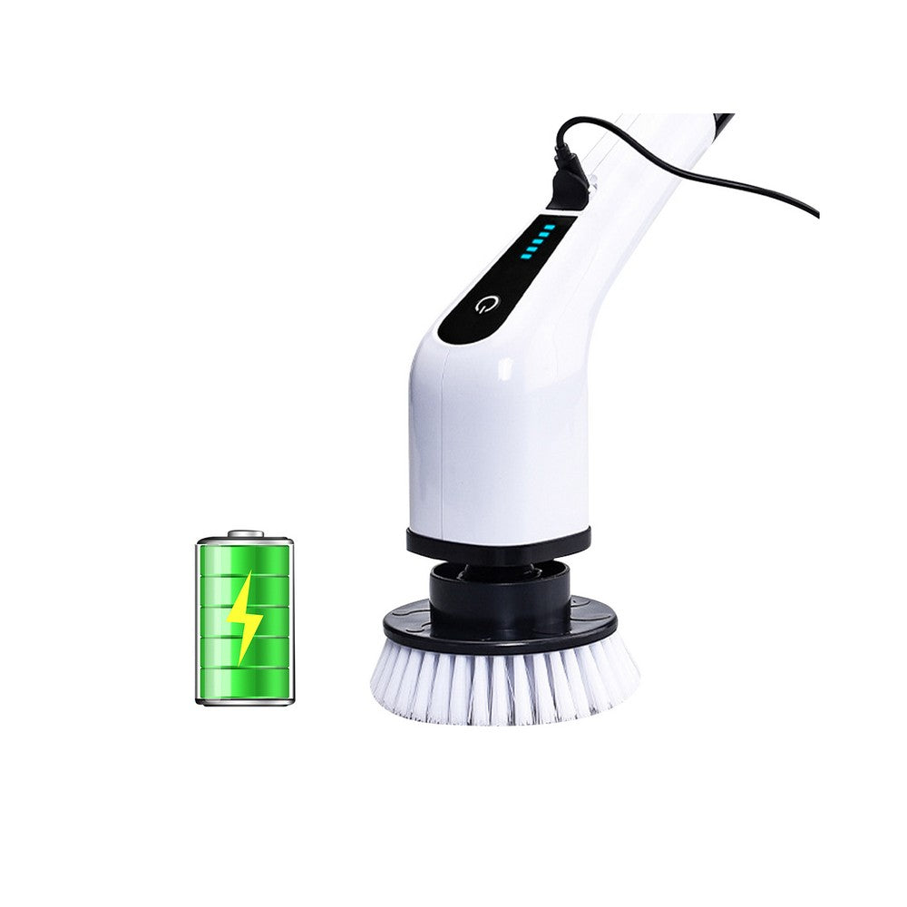 Electric Spin Scrubber Rechargeable Adjustable Cleaning Brush Set