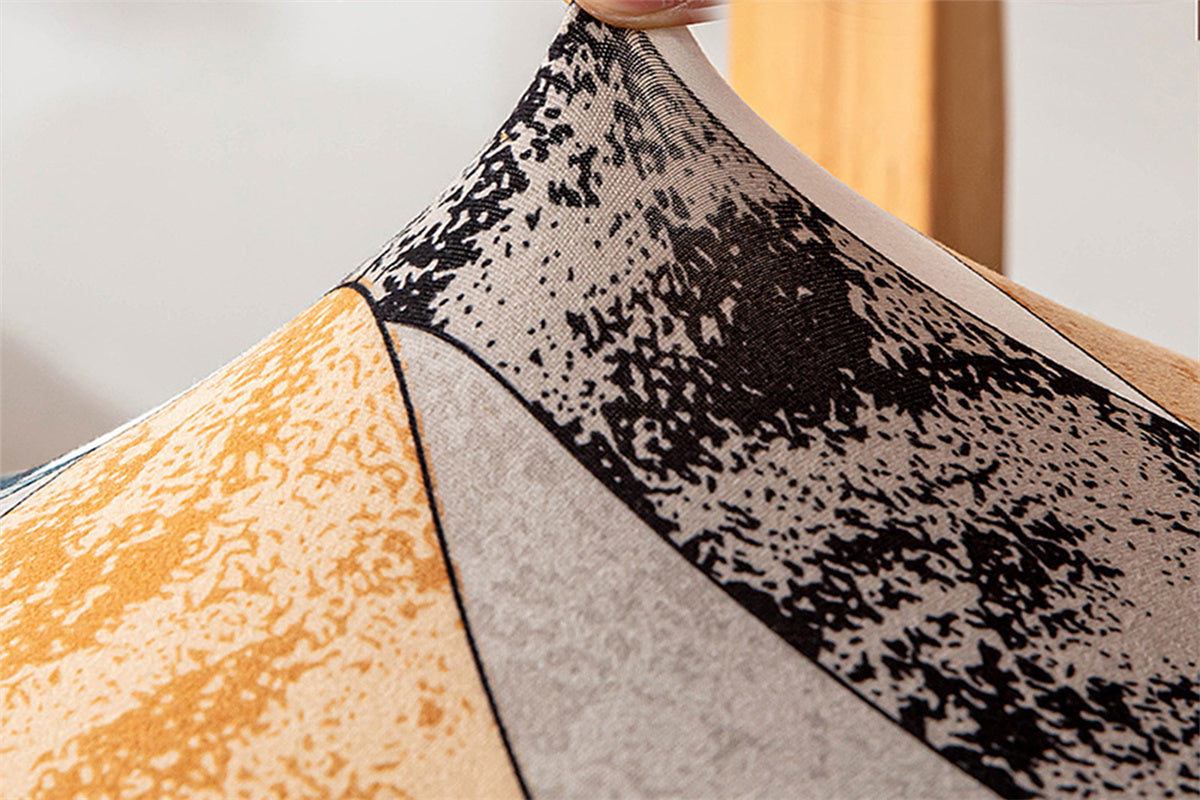 Dining Chair Cover Stretch Cushion Slipcover Seat Cover Washable Protector Removable Washable Chair Seat Cover-Color puzzle