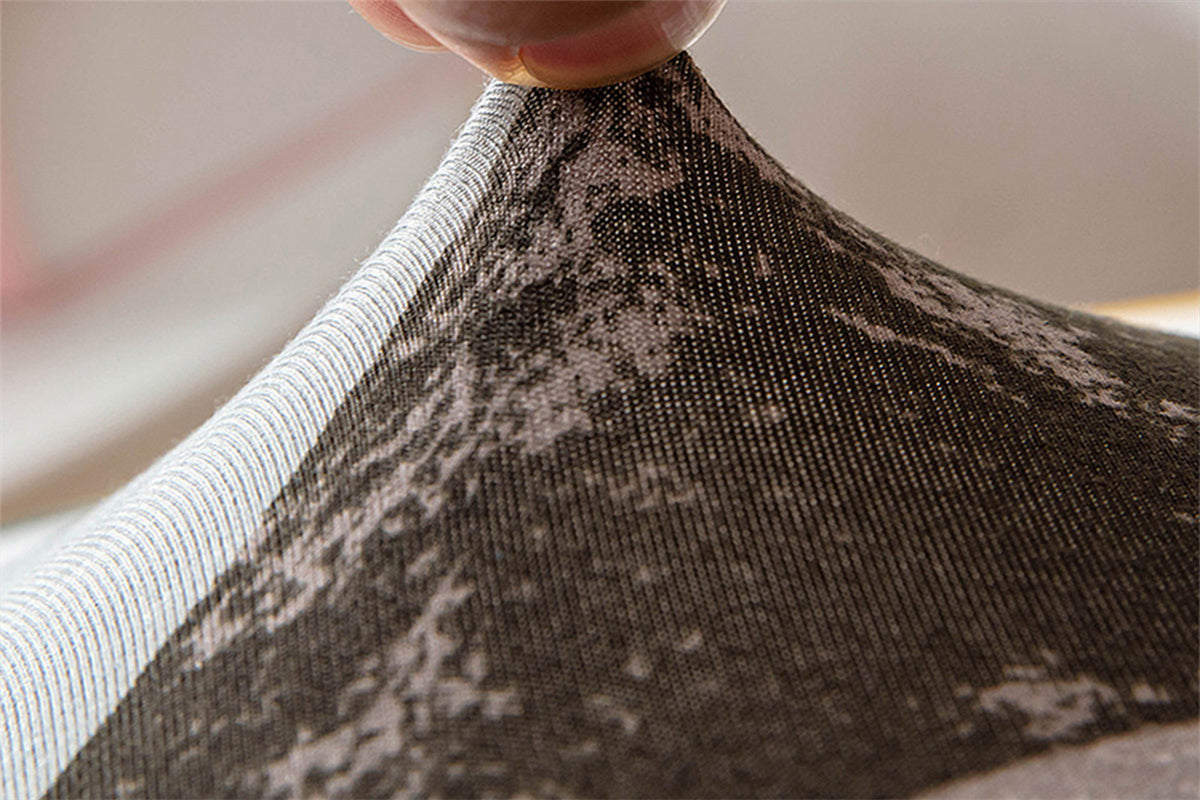 Dining Chair Cover Stretch Cushion Slipcover Seat Cover Washable Protector Removable Washable Chair Seat Cover-Classic geometry