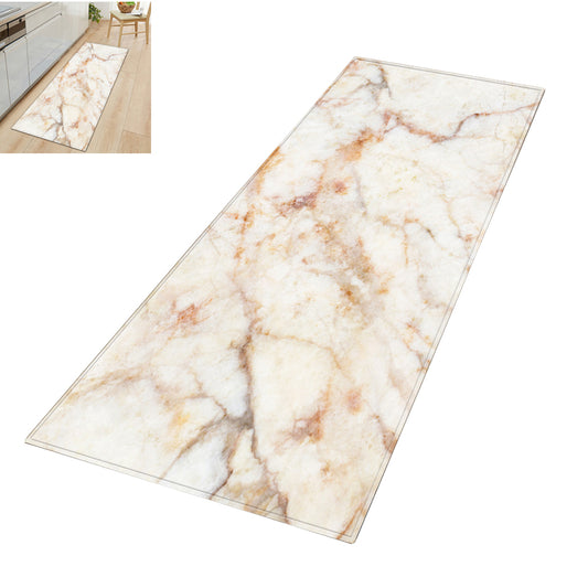 Small Area Rug Washable Entryway Doormat Throw Kitchen Bedroom Bathroom Floor Carpet-Beige