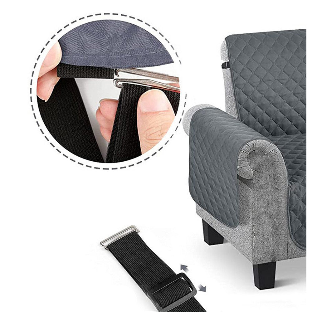 Sofa Cover Waterproof Reversible L Shaped Sofa Cover Sectional Couch Chaise Lounge Covers for Kids Pets-Khaki