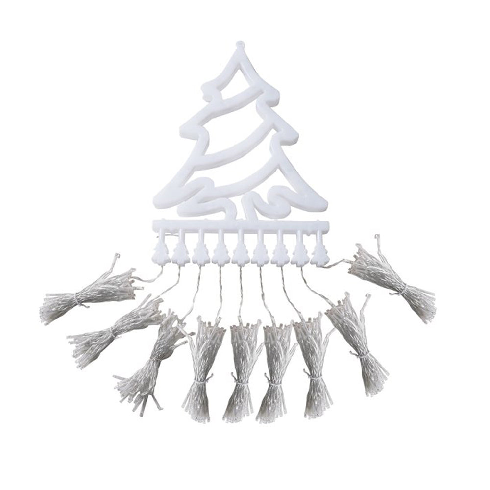 Christmas Decorations Waterfall Lights 350 LED Solar Waterfall String Light Fairy Xmas Tree Hanging Decor Outdoor -Warm White