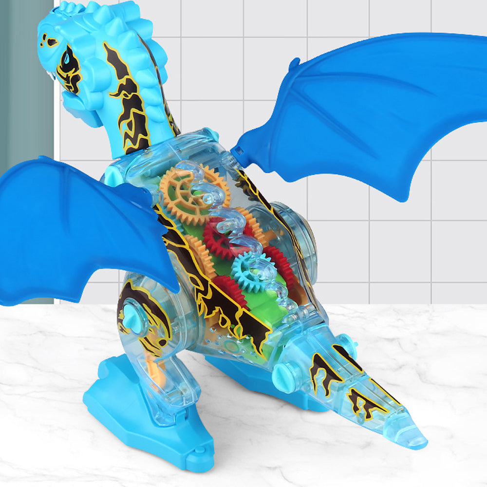 Toy Dinosaur Toys Electronic Walking Dinosaur with Spray and Lighting - Blue