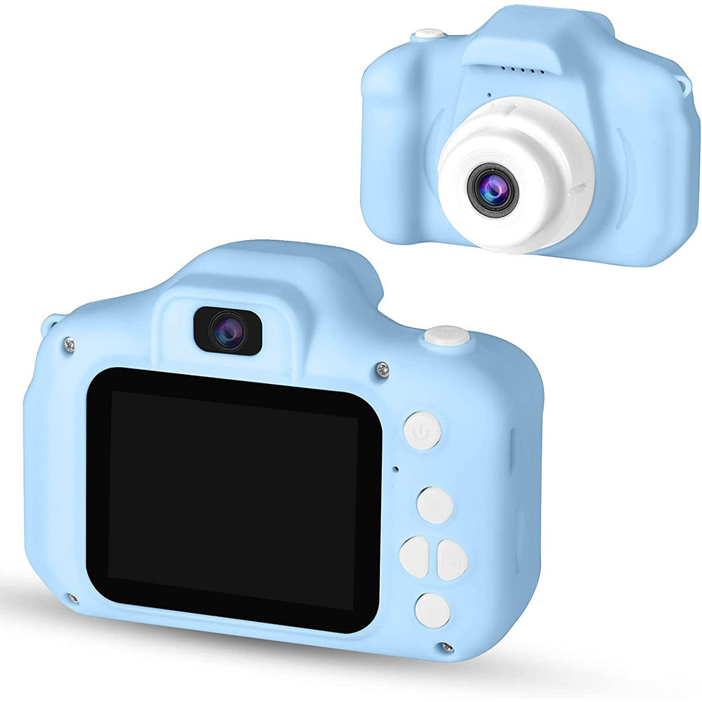 Toy Kids Digital Camera 1080P Dual Lens Camera Digital Camera Christmas Birthday Travel Toy Gifts-Blue