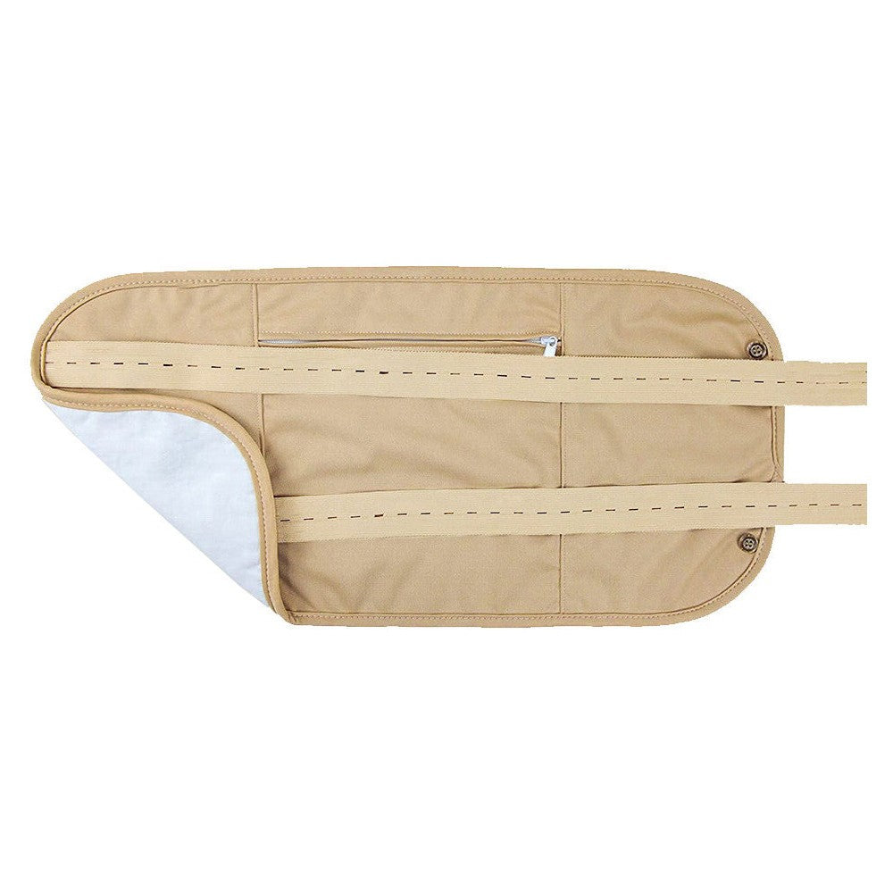 Castor Oil Pack Kit Compress Reusable Wrap Belt for Inflammation Toxin Remover Khaki