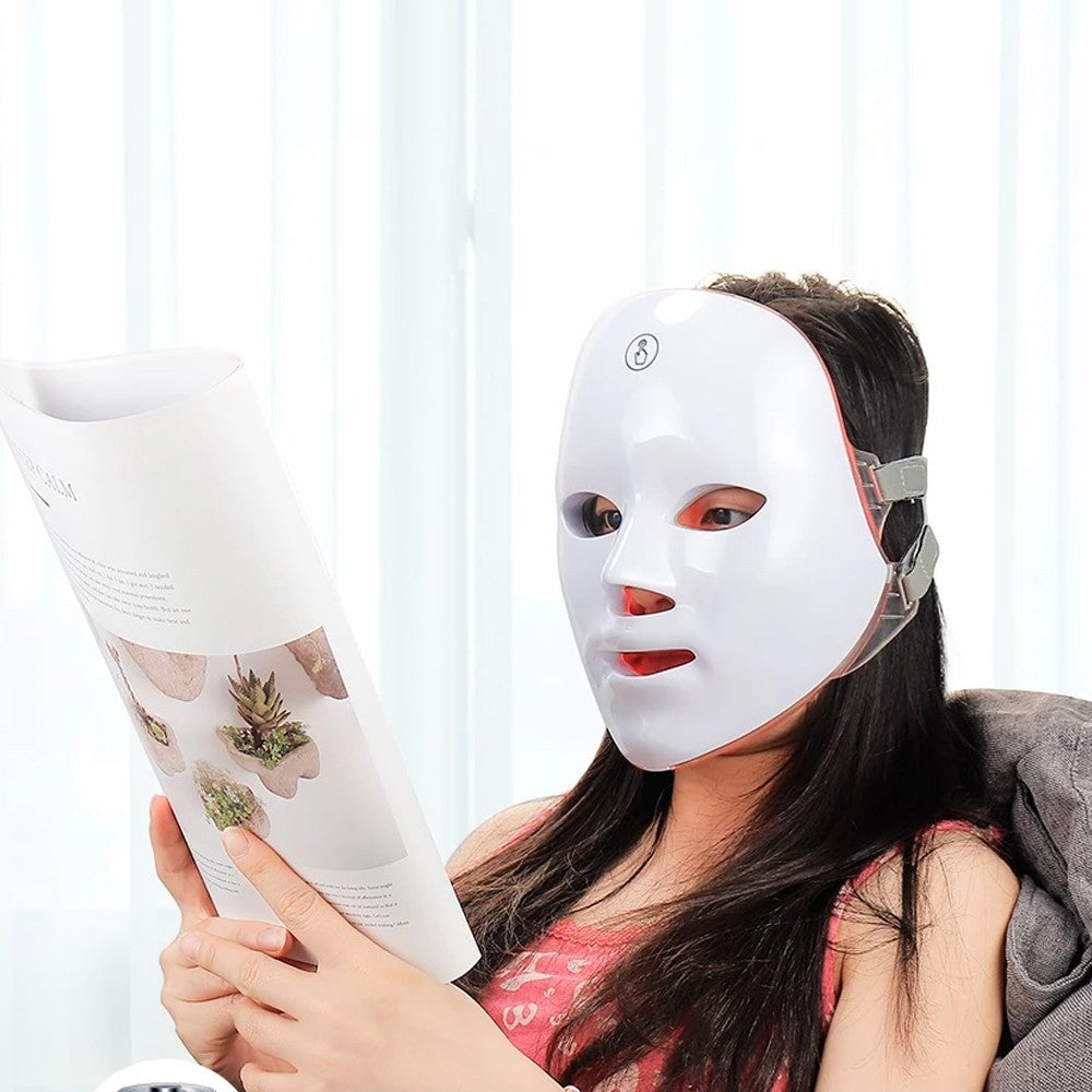 7 Color LED Face Mask for Skin Care Treatment Facial Photon Light therapy Mask