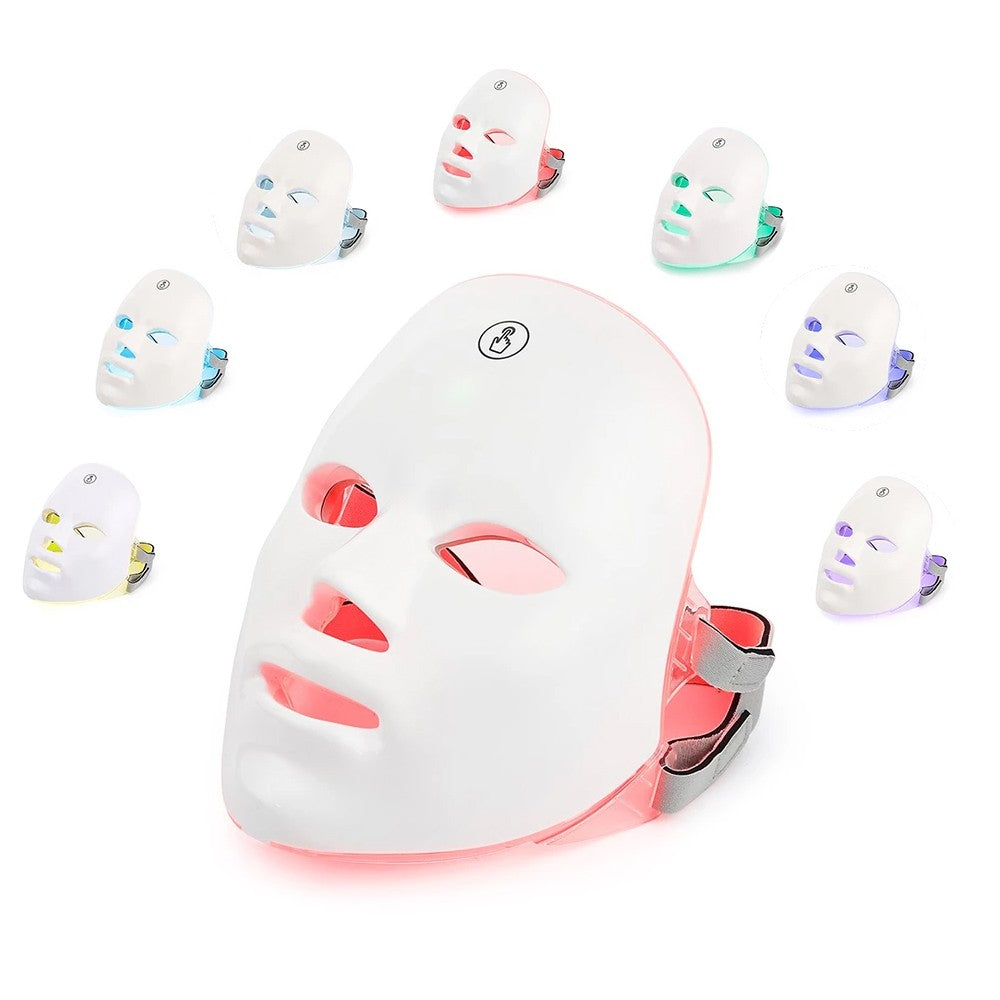 7 Color LED Face Mask for Skin Care Treatment Facial Photon Light therapy Mask