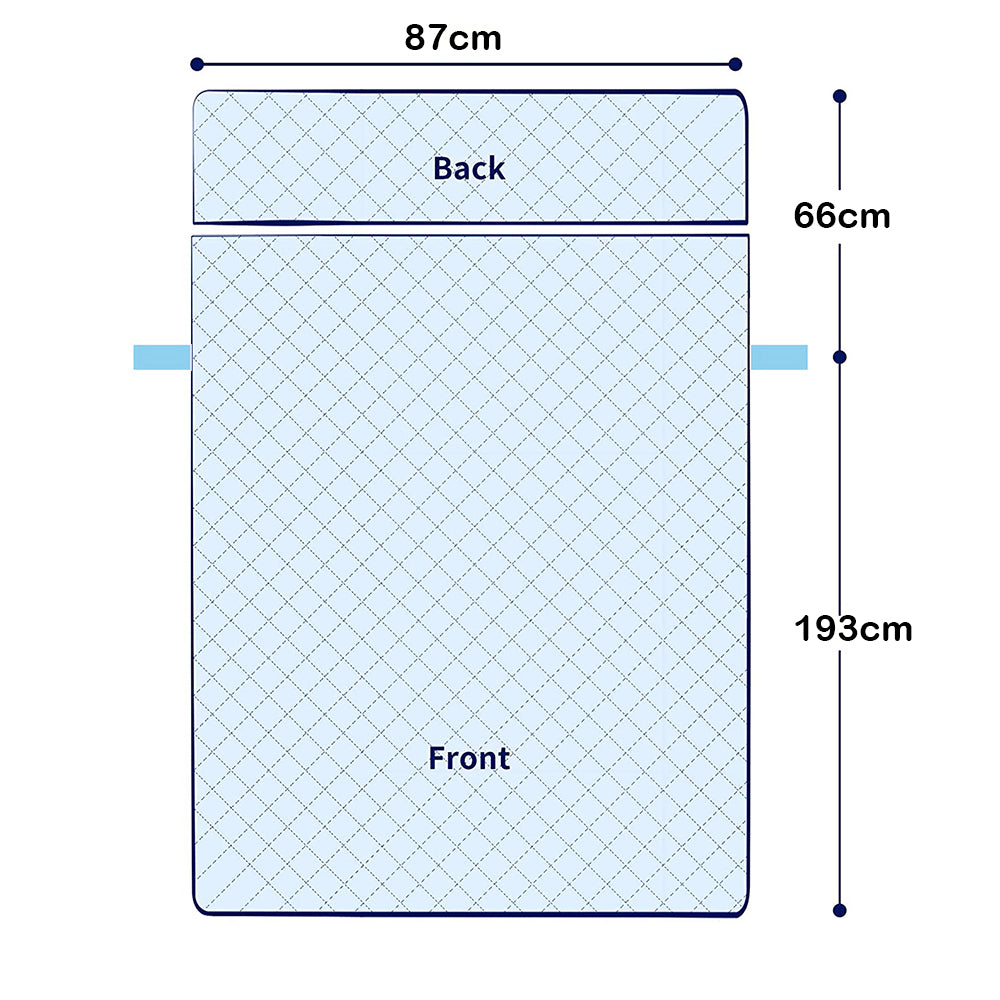 L Shaped Sectional Sofa Chaise Lounge Slipcover Sofa Protector -Blue