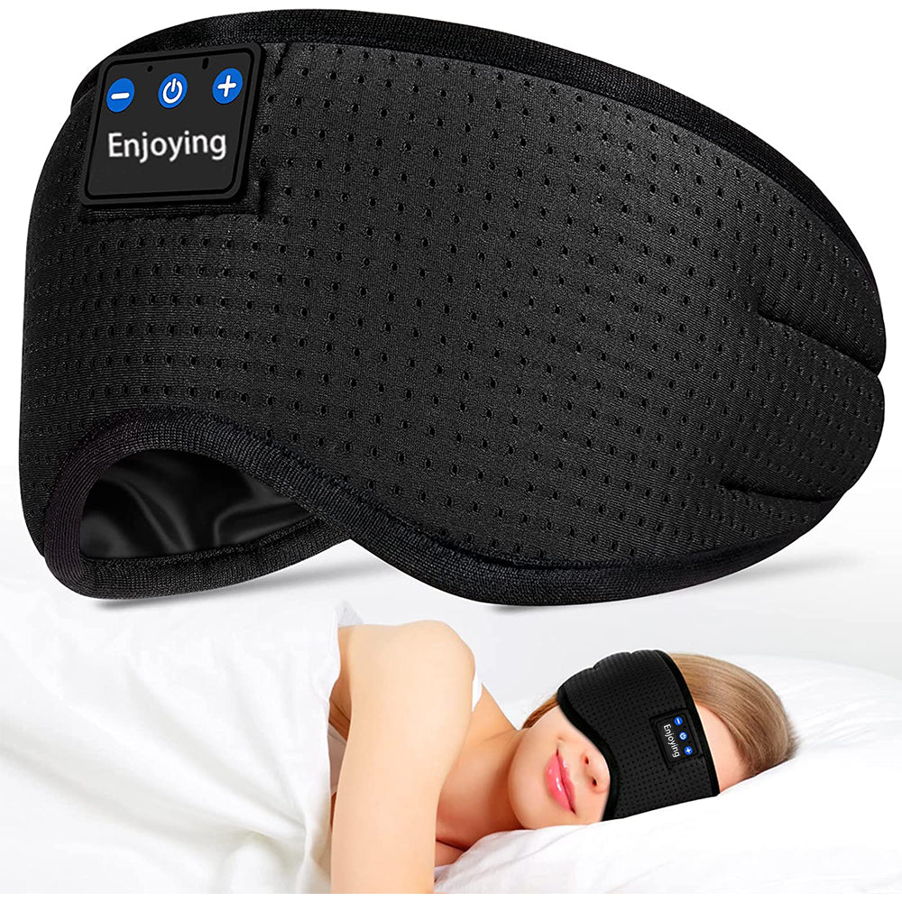 Sleep Eye mask Headphones with Wireless Bluetooth 5.2 Headband Music Sleeping Eye Mask Earbuds
