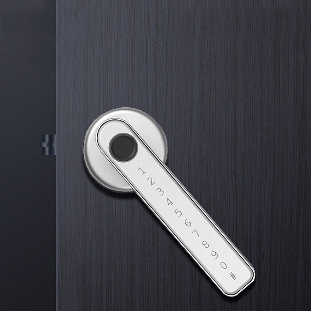 Door Lock Fingerprint Smart Digital Lever Keyless Entry Door Lock with App -Sliver