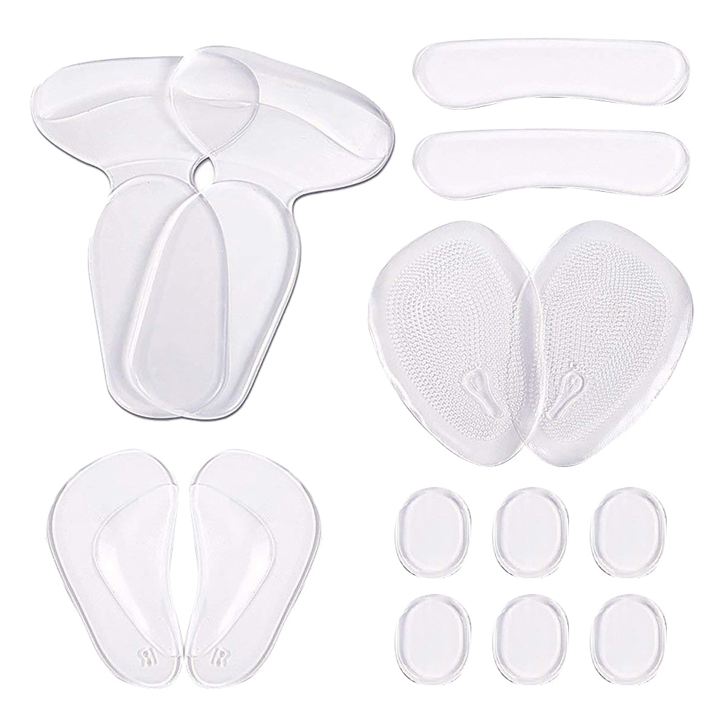 14Pcs High Heel Pads Self Adhesive Gel Anti Slip Shoe Insole