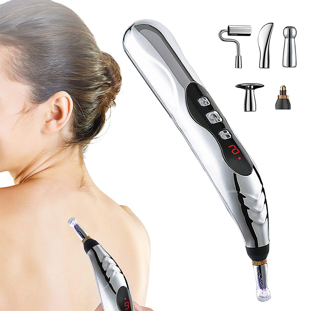 Electric Acupuncture Pen Body Head Neck Massager Meridian Energy Heal Pen