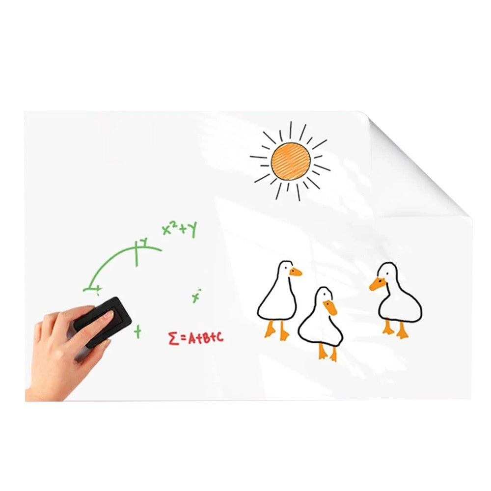 Removable Static Cling Peel and Stick Whiteboard Sticker Family Office Memo Doodle