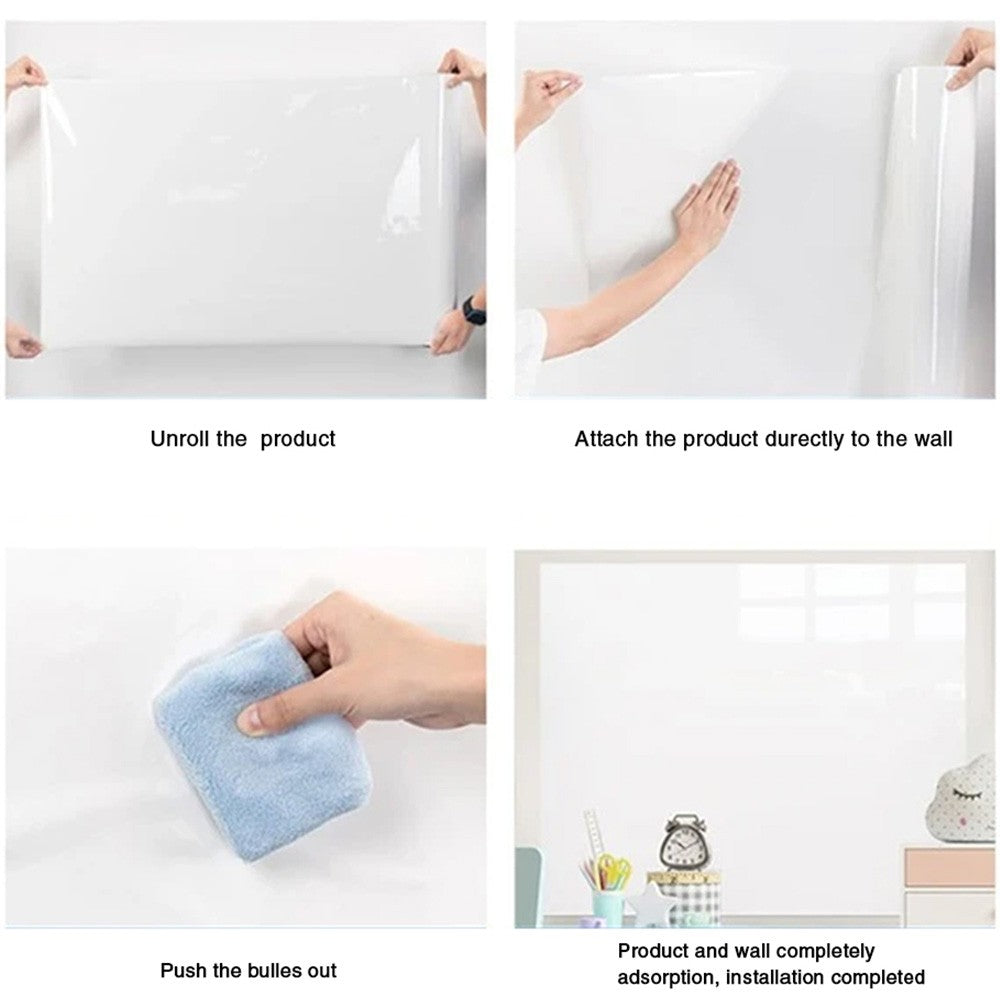Removable Static Cling Peel and Stick Whiteboard Sticker Family Office Memo Doodle