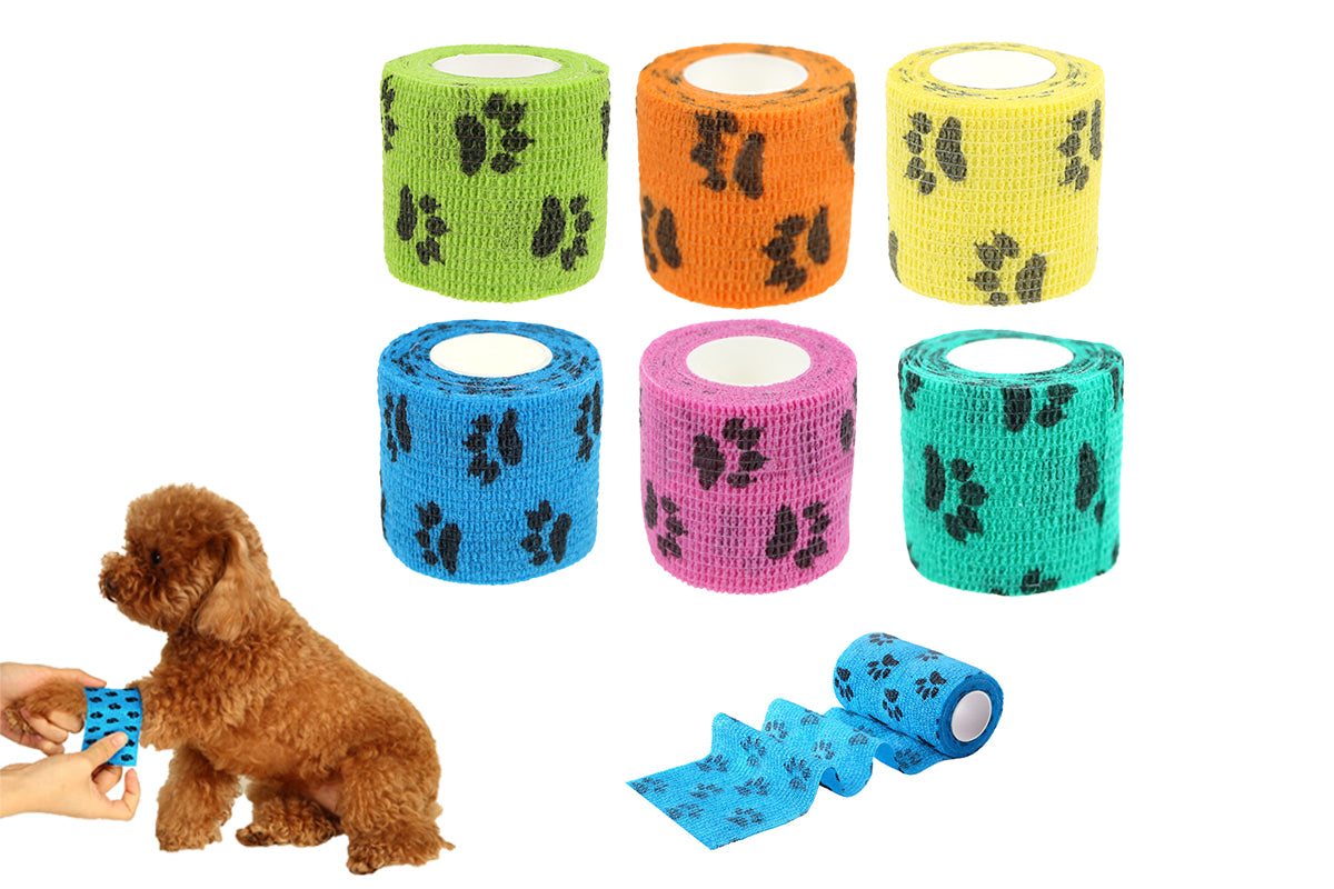 12 Rolls Self Adhesive Bandage for Pet Non Woven Dog Bandages Elastic Pet Wounds Wrap Tape
Animals Non-Woven Strong Sports Tape