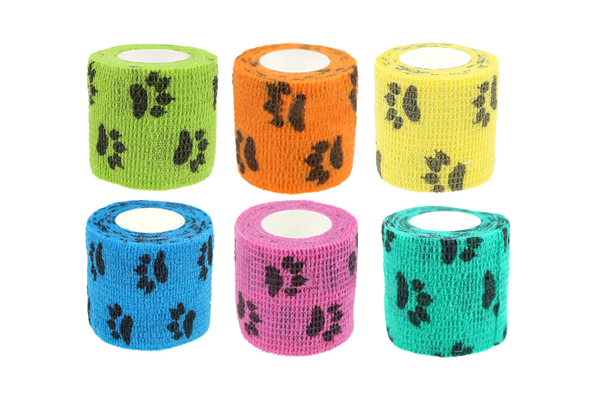 12 Rolls Self Adhesive Bandage for Pet Non Woven Dog Bandages Elastic Pet Wounds Wrap Tape
Animals Non-Woven Strong Sports Tape