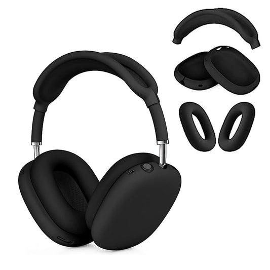 For Apple AirPods Max Headphones Protective Case Silicone Sleeves Full Set Cover Black