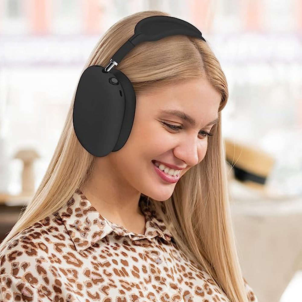 For Apple AirPods Max Headphones Protective Case Silicone Sleeves Full Set Cover Black