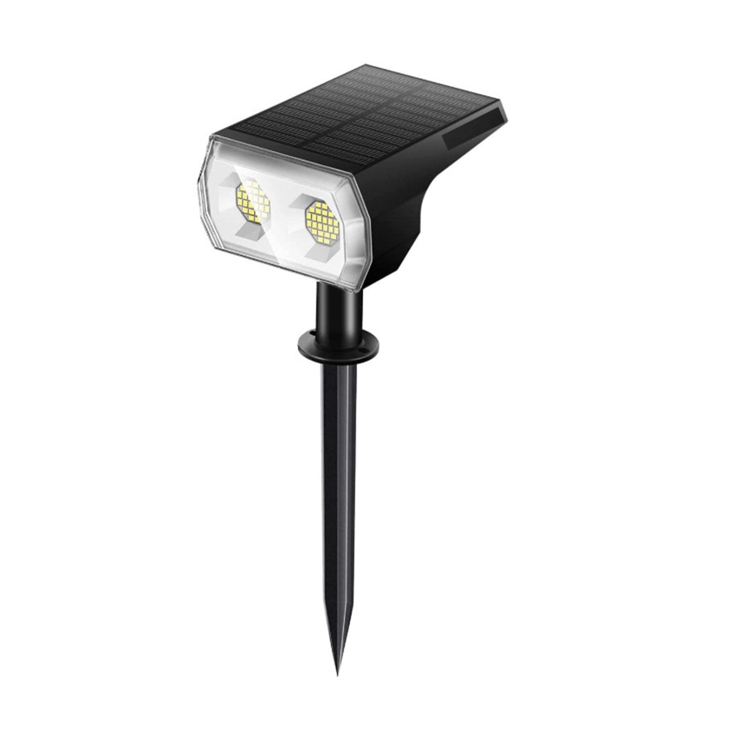 2Pcs Solar Garden Lights 48LEDs Outdoor Landscape Spotlights