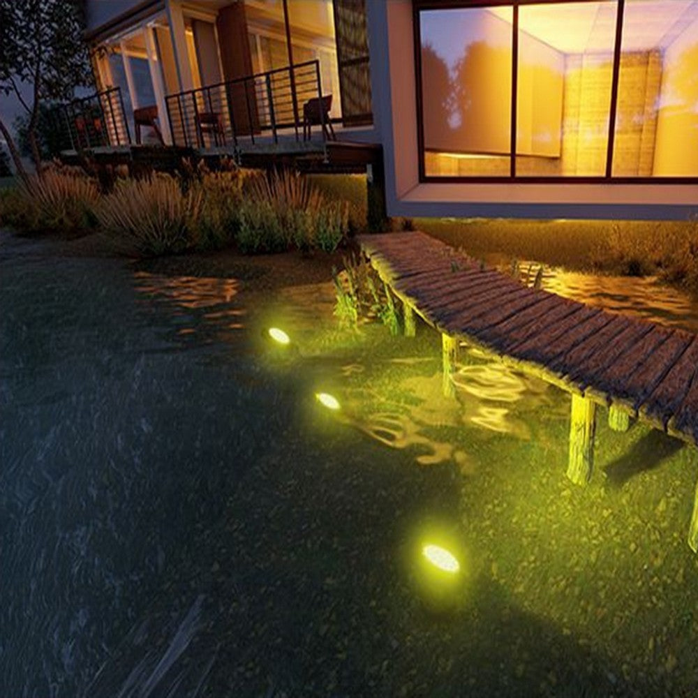 LED Solar Lights Garden Swimming Pool Spotlight Outdoor Lawn Lamp